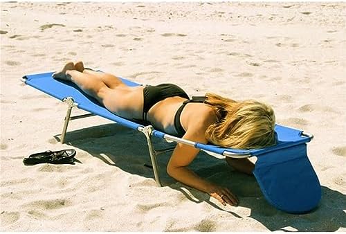 Ostrich Folding Beach Lounge Chair, Reclining Outdoor Chaise Lounger, Teal