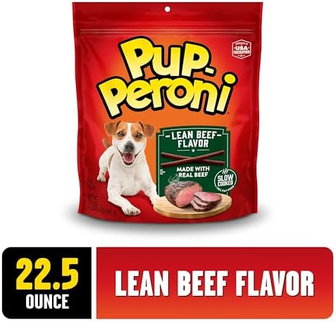 Pup-Peroni Dog Treats, Lean Beef Flavor, 22.5 Ounce, Made with Real Beef, 90% Fat Free
