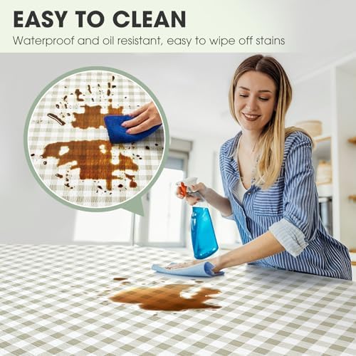 Drawer and Shelf Liner, Non-Slip Kitchen Cabinet Liners Non-Adhesive Thick Strong Grip Waterproof Washable Mats Protect Dresser Shelves Cupboard Bathroom Cabinets, Green Plaid, 12 in X 10 FT
