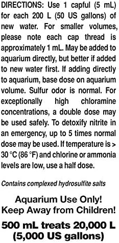 Seachem Prime Fresh and Saltwater Conditioner - Chemical Remover and Detoxifier 500 ml