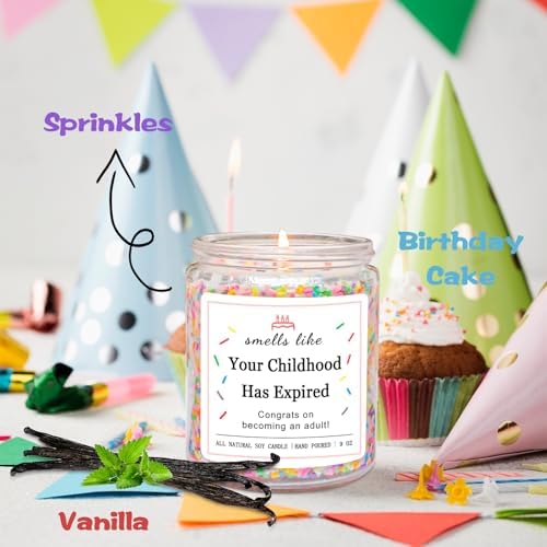 Homsolver 16th 17 18th Birthday Gifts for Girls, Birthday Gifts for 16 17 18 Year Old Girls, High School Graduation Gift for Teens Girls 16-18, (Vanilla Birthday Cake Scent with Sprinkles)