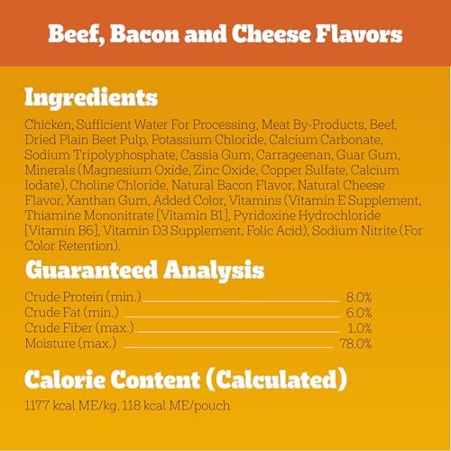 Pedigree Chopped Ground Dinner Adult Soft Wet Dog Food 30-Count Variety Pack, 3.5 oz Pouches