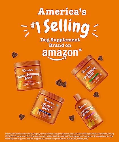 Zesty Paws Hip and Joint for Dogs, Glucosamine for Dogs Hip and Joint Supplement with Chondroitin, MSM, Vitamins C & E - Bacon, 90 Count