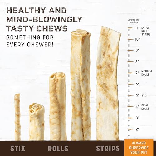 Earth Animal No Hide Small Long Lasting Dog Chew Rolls, Chicken, 7.2 Oz
