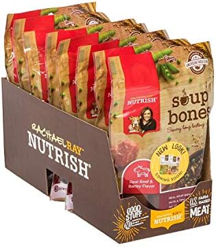 Rachael Ray Nutrish Dog Chews Soup Bones With Real Beef & Barley, 24 Dog Treats