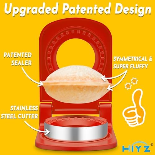HiYZ Sandwich Cutter and Sealer - Stainless Steel Decruster Sandwich Maker - Peanut Butter and Jelly Crustless Sandwich Bread Pancake Maker Cookie Cutter for Kids Boys Girls-Red and Fruit Picks