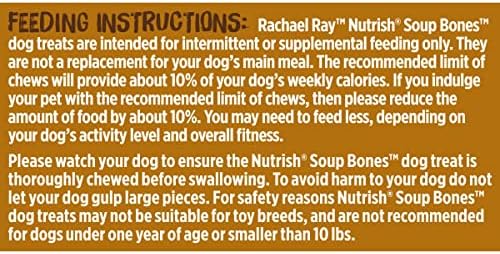 Rachael Ray Nutrish Soup Bones Long Lasting Dog Chews Variety Pack, 22 Count (Pack of 1)