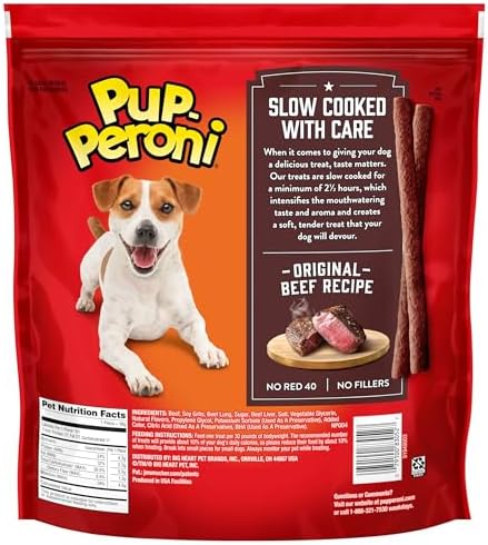 Pup-Peroni Dog Treats, Original Beef Flavor, 38 Ounce, Made with Real Beef