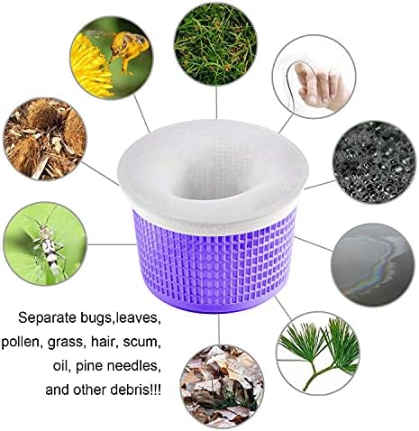 Coopache 60-Pack of Pool Skimmer Socks - Filters Baskets, Skimmers Cleans Debris and Leaves for In-Ground and Above Ground Pools