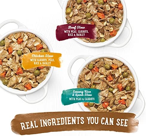 Purina Beneful Gravy Wet Dog Food Variety Pack, Prepared Meals Stew - (12) 10 oz. Tubs