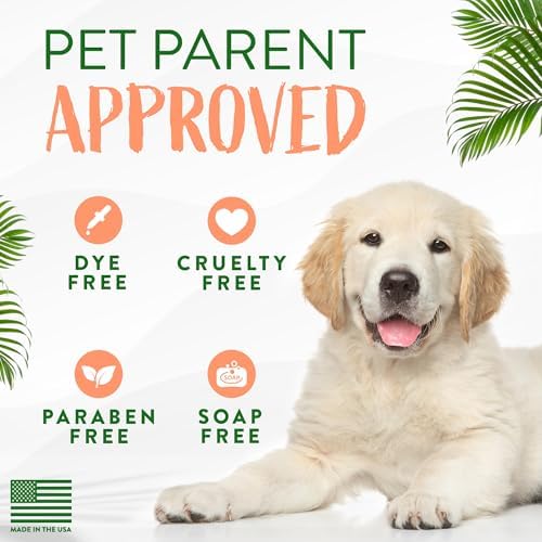TropiClean 2-in-1 Dog Shampoo and Conditioner, Moisturizing Dog Detangler, Puppy Safe, Made in the USA, Papaya Scent, Cat & Kitten Safe, 20oz.