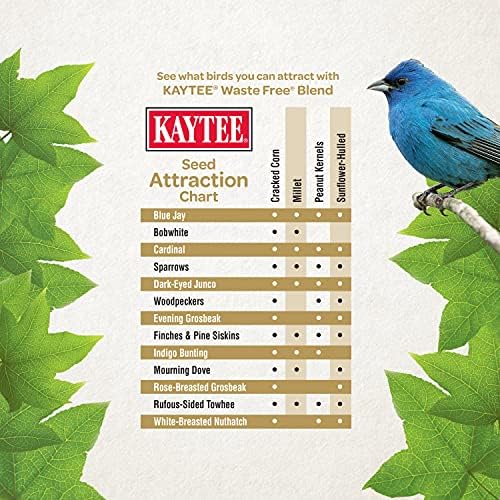 Kaytee Waste Free Blend Wild Bird Food, 10 Pound (Pack of 2)