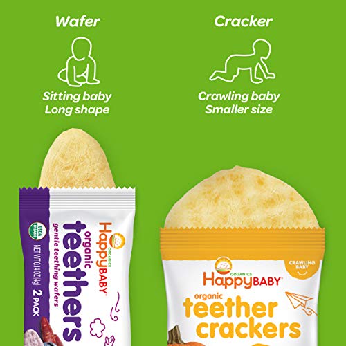 Happy Baby Organics Teether, 3 Flavor Variety Pack, 12 Count (Pack of 3)