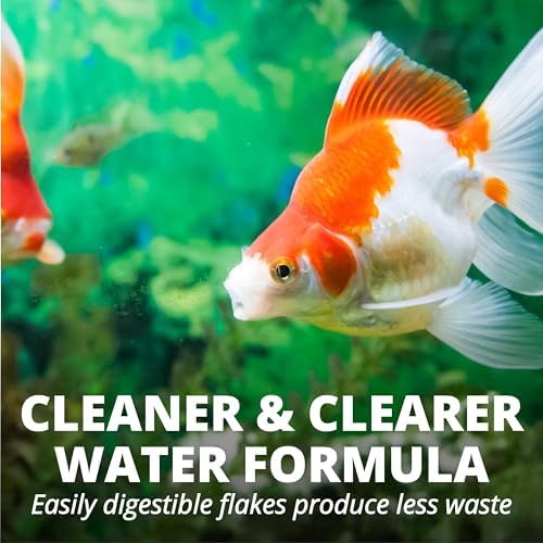 Tetra Goldfish Flakes, Nutritionally Balanced Diet for Aquarium Fish, Vitamin C Enriched Flakes, 8.81 Ounces
