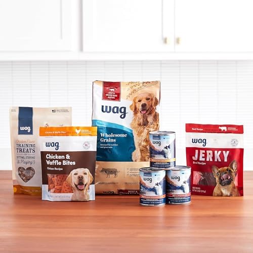 Amazon Brand - Wag Wholesome Grains Dry Dog Food with Salmon and Brown Rice, 30 lb Bag (Pack of 1)
