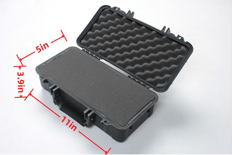 CHBAYI Waterproof Hard Storage Case Compatible with Canon EOS Rebel T7 DSLR Camera with EF18-55mm + EF 75-300mm Lens, Camera Protective Waterproof case with Foam (Camera/18-55mm Lens case)