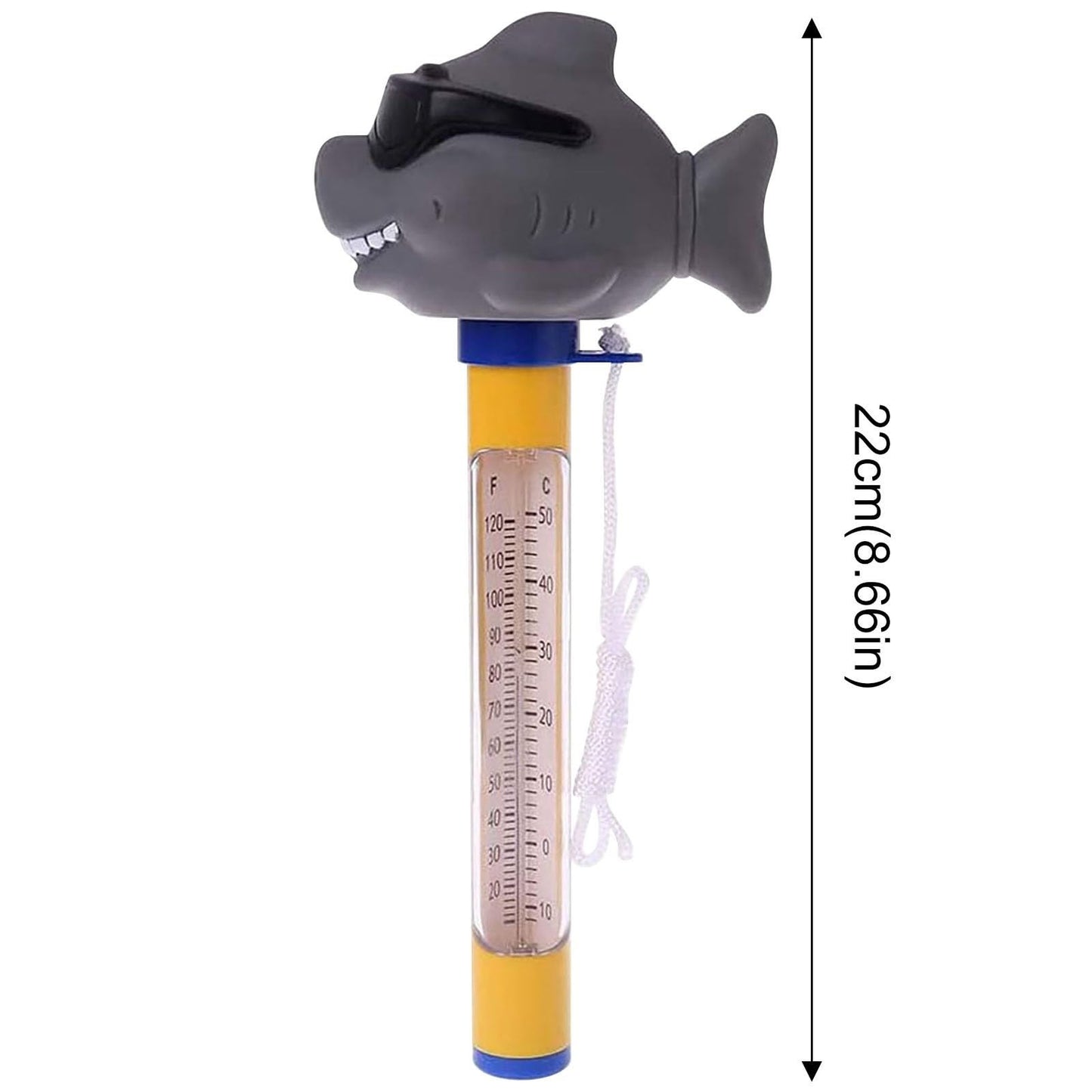 Pool Thermometer Floating,Large Size Easy Read Water Temperature Thermometer,Funny Cartoon Pool Thermometer for Hot Tub,Ice Bath,Outdoor & Indoor Swimming Pools,Aquariums,Spas