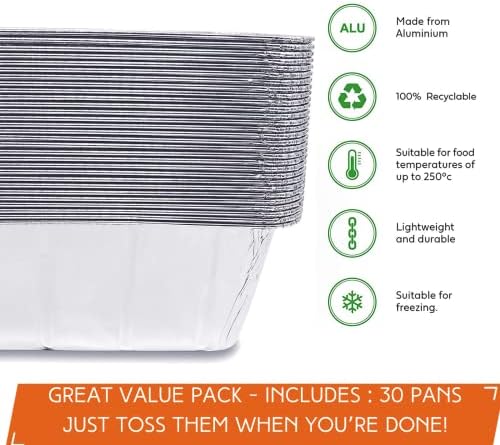 30-Pack Blackstone Griddle Accessories Drip Pan Liners, Aluminum Foil Pan Disposable for 17" 22" 28" 36" Blackstone Griddle Drip Tray Holder Grill Rear Grease Catcher Cup Liners