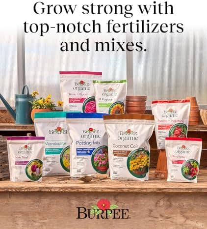 Burpee, 9 Quarts | Premium Organic Potting Natural Soil Mix Food Ideal for Container Garden-Vegetable, Flower & Herb Use for Indoor Outdoor Plant