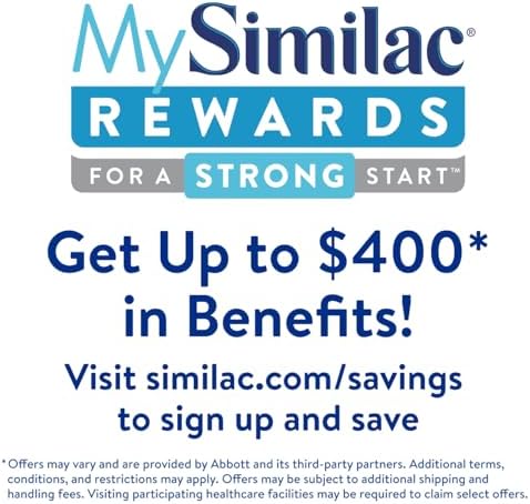 Similac 360 Total Care Infant Formula, Has 5 HMO Prebiotics, Our Closest Prebiotic Blend to Breast Milk, Non-GMO, Baby Formula, Ready to Feed, 2-fl-oz Bottle, Pack of 48