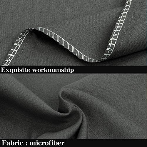 NTBAY Queen Pillowcase Set - 4 Pack Brushed Microfiber 20x30 Pillowcases - Soft, Wrinkle-Free, Fade-Resistant, Stain-Resistant, Dark Grey Pillowcases with Envelope Closure - 20x30 Inches, Dark Grey