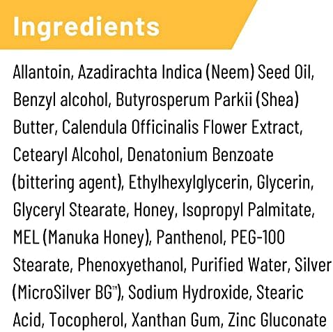 Absorbine Silver Honey Rapid Wound Repair Ointment 2oz Tube, Manuka Honey & MicroSilver BG