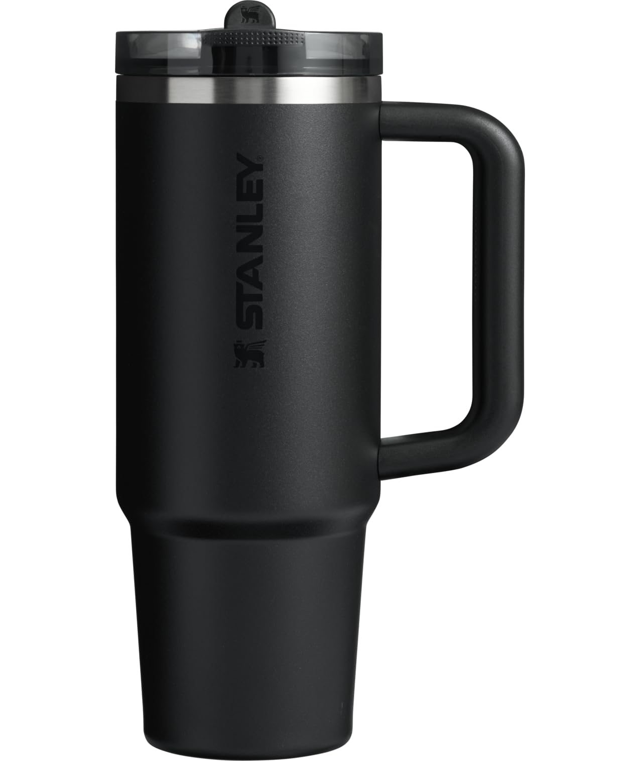 Stanley Quencher ProTour Flip Straw Tumbler with Leakproof Lid 30 oz | Built-In Straw & Handle | Cupholder Compatible for Travel | Insulated Stainless Steel Cup | BPA-Free | Black