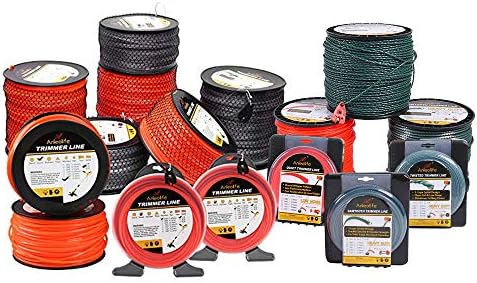 A Anleolife 1-Pound Heavy Duty Twisted .095-inch-by-393-ft Dual Core String Spiral Trimmer Line Donut,with Bonus Line Cutter