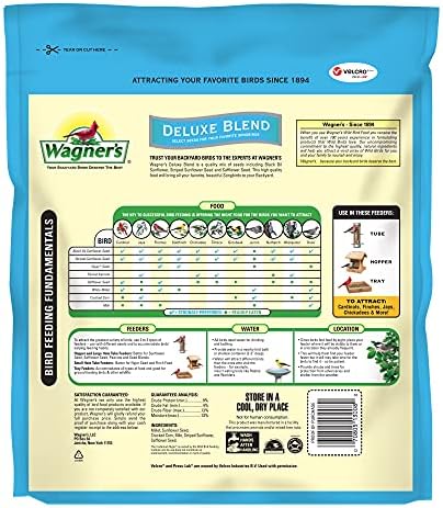 Wagner's 13008 Deluxe Wild Bird Food, 10 lb Bag