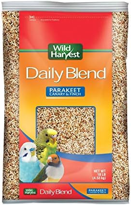 Wild Harvest Daily Blend Nutrition Diet For Parakeet, Canary And Finch 10 Pounds