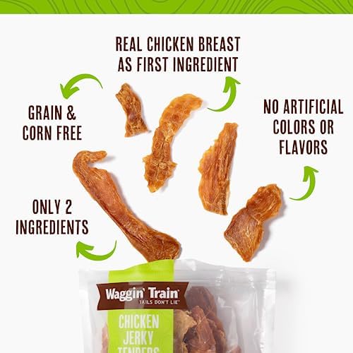 Waggin' Train Chicken Jerky for Dogs - Limited Ingredient Dog Treats for Dogs 30 oz. Pouch