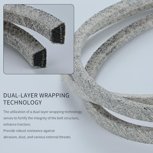 1/2 x 141 Mower Deck Belt GX21833/GX20571, Kevlar Cord Belt for John Deere D140 D150 D160 L120 L130 L145 L155 LA130 LA140 LA145 LA165,S140, S160, S170 S140 Z255 with 48 inch Deck (GX21833)