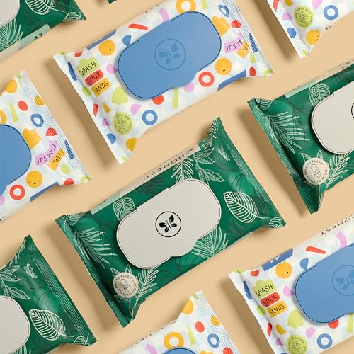 The Honest Company Plant-Based Toddler Flushable Wipes | Designed for Potty Training | 99% Water, Hypoallergenic, EWG Verified, Safe to Flush | Fragrance Free, 126 Count