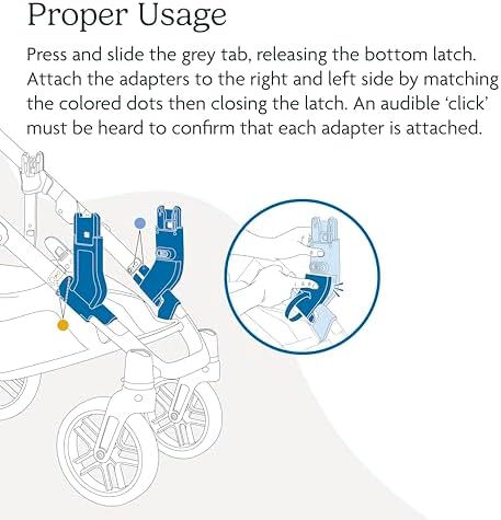 UPPAbaby Lower Adapter for Vista, Vista V2, Vista V3 Strollers/Compatible with RumbleSeat V2+, Bassinet, Aria, Mesa V2, and Mesa Max Infant Car Seats/Quick + Secure Attachment / 1 Set