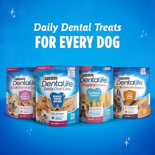 DentaLife Daily Oral Care Dog Treats for Small Dogs 5-20 lbs., Chewy Dental Treat to Freshen Breath and Fight Tartar, Chicken Flavor, 17.1 oz., 58 Chews - 58 ct. Pouch