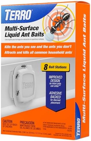 Terro T334B Liquid Ant Baits Indoor - Terro Ant Trap and Bait Stations - 8 Liquid Traps