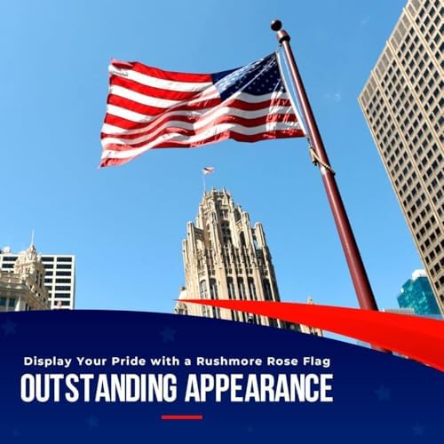 American Flag | American Flags for Outside 3X5 |100% Made in USA Flag - Premium US Flag 3X5 Heavy Duty Outdoor with Embroidered Stars and Sewn Stripes.
