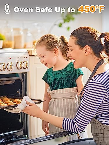 SMARTAKE 200 Pcs Parchment Paper Baking Sheets, 12x16 Inches Non-Stick Precut Baking Parchment, for Baking Grilling Air Fryer Steaming Bread Cup Cake Cookie and More (Unbleached)