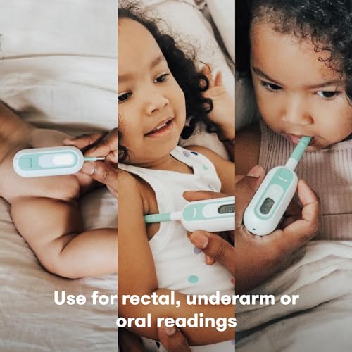Frida Baby 3-in-1 Rectal, Underarm & Oral Thermometer for Kids, Digital Baby Thermometer for Infants, Toddlers, & Kids