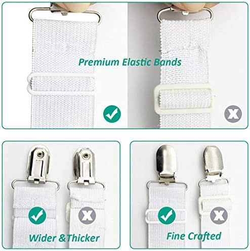 Bed Sheet Holder Straps Sheet Keepers Bedsheet Holders Fasteners 2 Sets