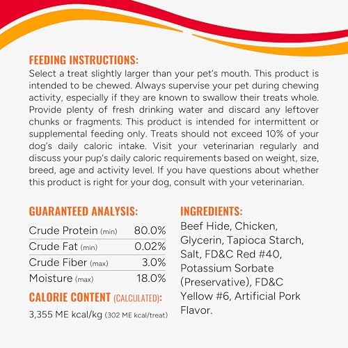 Good ‘n’ Fun Triple Flavor Rolls for Large Dogs, Treat Your Dog to Long-Lasting Chews Made with Beef Hide, Chicken and Artificial Pork Flavor, 6 Count