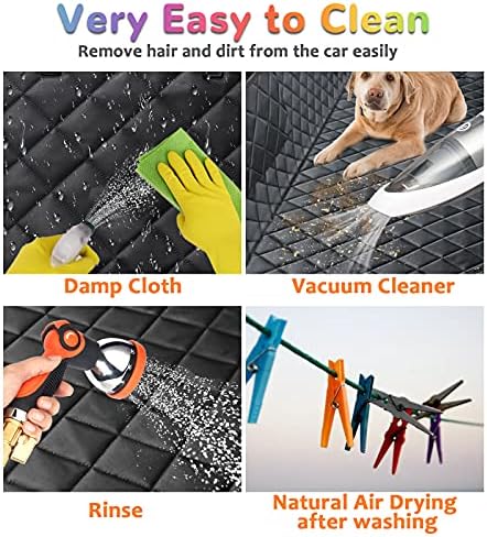 URPOWER Dog Car Seat Cover for Pets 100% Waterproof Seat Cover Hammock 600D Heavy Duty Scratch Proof Nonslip Durable Soft Back Seat Covers for Cars Trucks and SUVs
