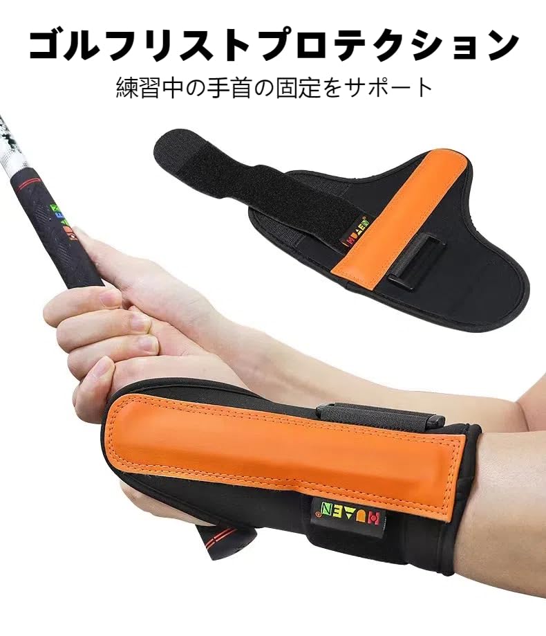 KUENZ ゴルフリストブレースリストヒンジスイングエイド、効率的なゴルフスイングトレーニング機器手首の角度を矯正し、初心者のための筋肉の記憶を開発するためのリストヒンジトレーナー。