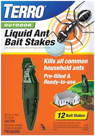 TERRO Liquid Ant Baits - T1813 - Outdoor Ready-to-Use Terro Ant Traps - Pack of 12 Liquid Traps