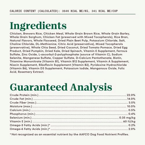 Nutro Natural Choice Adult Dry Dog Food, Chicken and Brown Rice Recipe, 5 lbs.