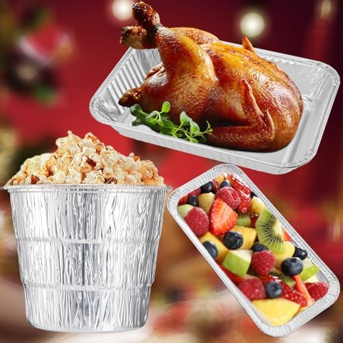 50-Pack Blackstone Griddle Accessories 5017 Grease Cup Liners, Aluminum Foil Drip Pan Grease Catcher Cup Liner for Blackstone 17, 22, 28, 36 Inch Griddle, Disposable Grill Grease Tray