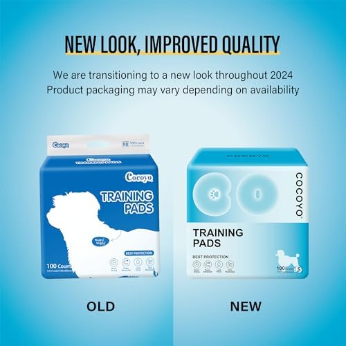 COCOYO Best Value Dog Training Pads | Dog Pee Pads | Super Absorbent Puppy Pads (17.5" x 23.5", 100 Count),Blue