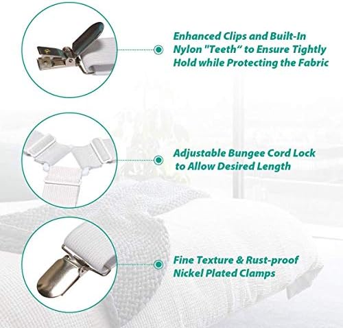 Bed Sheet Holder Straps Sheet Keepers Bedsheet Holders Fasteners 2 Sets