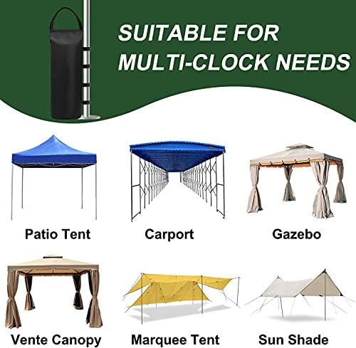 4 (Black) Cylindrical Sand Bags Weights for Canopy Weight Bag Outdoor Advertising Tent Sunshade Fixed Windproof sandbag Bag Weight Bags for Pop up Canopy Tent (Without Sand)