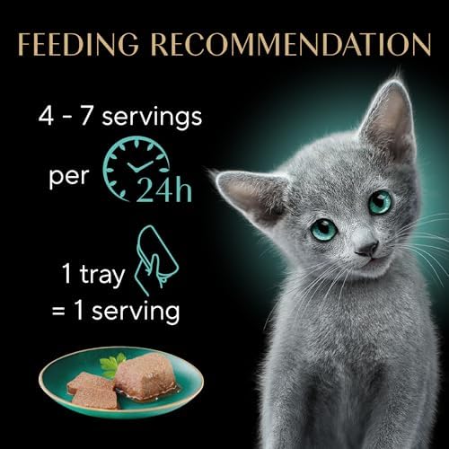 Sheba Perfect Portions Kitten Wet Cat Food Pate Chicken Entree and Salmon Entree, 2.6 oz. Twin-Pack Trays (12 Count, 24 Servings) (Pack of 2)